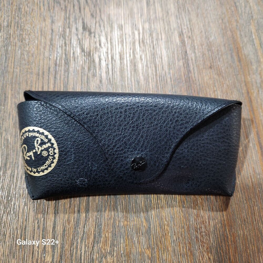 RAY BAN CASE Black Softโ Eyeglasses Sunglasses Case with Snap Closure Luxottica